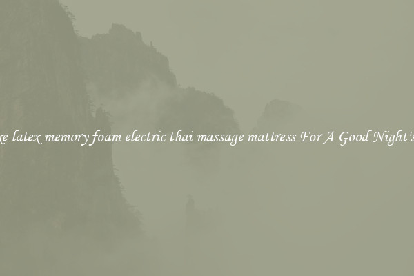 Deluxe latex memory foam electric thai massage mattress For A Good Night's Sleep