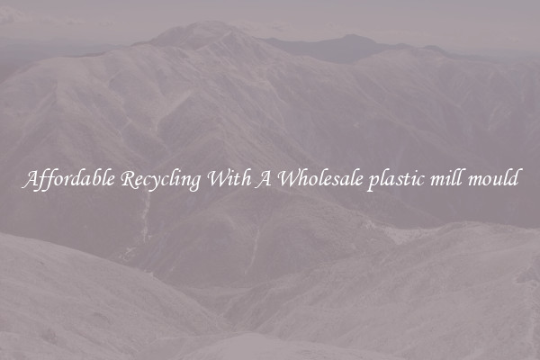 Affordable Recycling With A Wholesale plastic mill mould