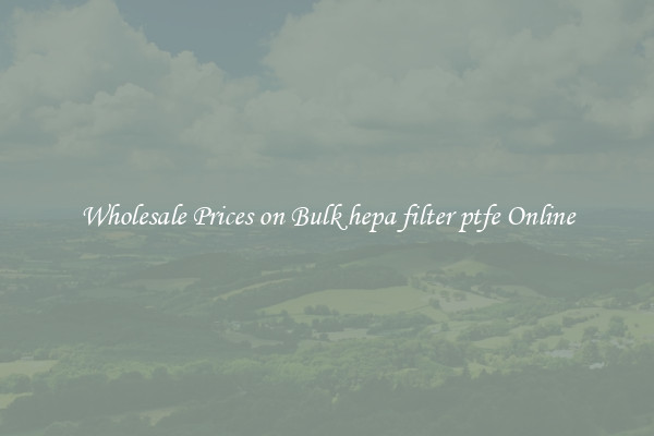 Wholesale Prices on Bulk hepa filter ptfe Online