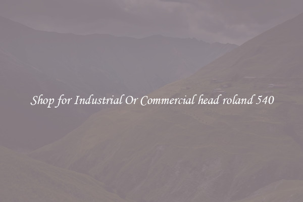 Shop for Industrial Or Commercial head roland 540