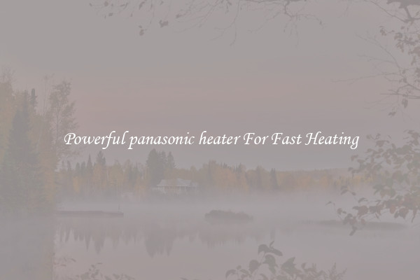 Powerful panasonic heater For Fast Heating