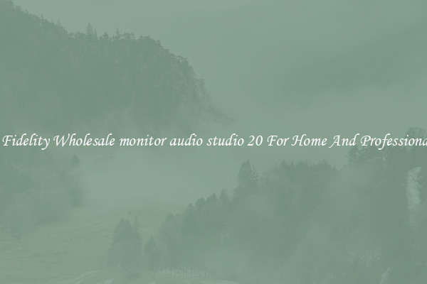 High Fidelity Wholesale monitor audio studio 20 For Home And Professional Use