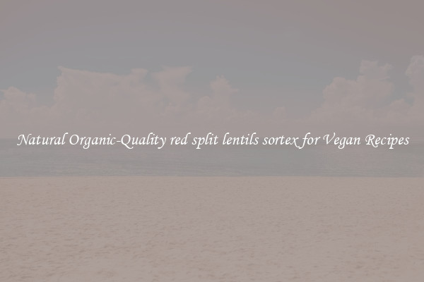 Natural Organic-Quality red split lentils sortex for Vegan Recipes